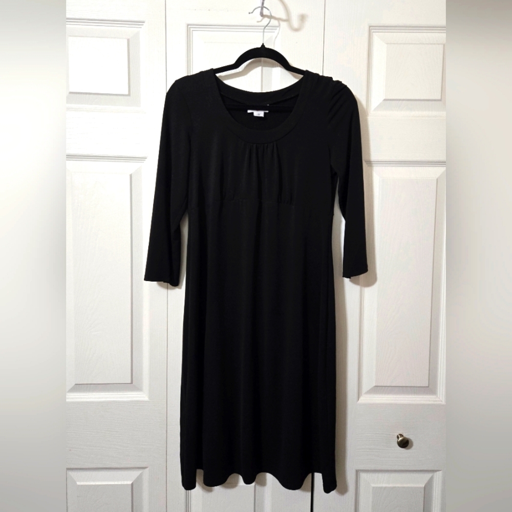 Black Long-Sleeved Maternity Dress, Size Small, Excellent Like New Condition